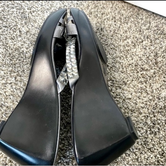 Silver Wedge Heel with a little sparkle -Size 9 - Picture 9 of 10
